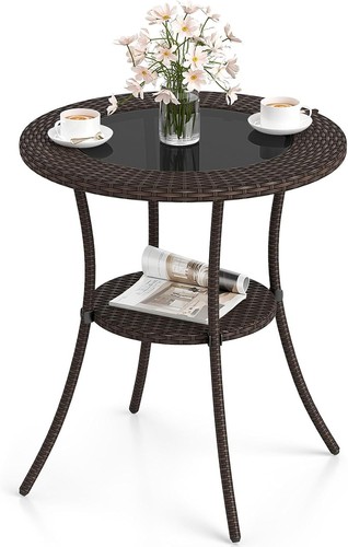 Round rattan wicker outdoor - round,